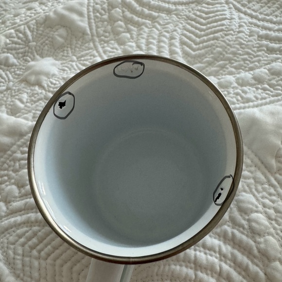 Enamel Atomic Cat Mug  Retro 12oz Vintage Black Cat Coffee Mug Decorative - Picture 3 of 13